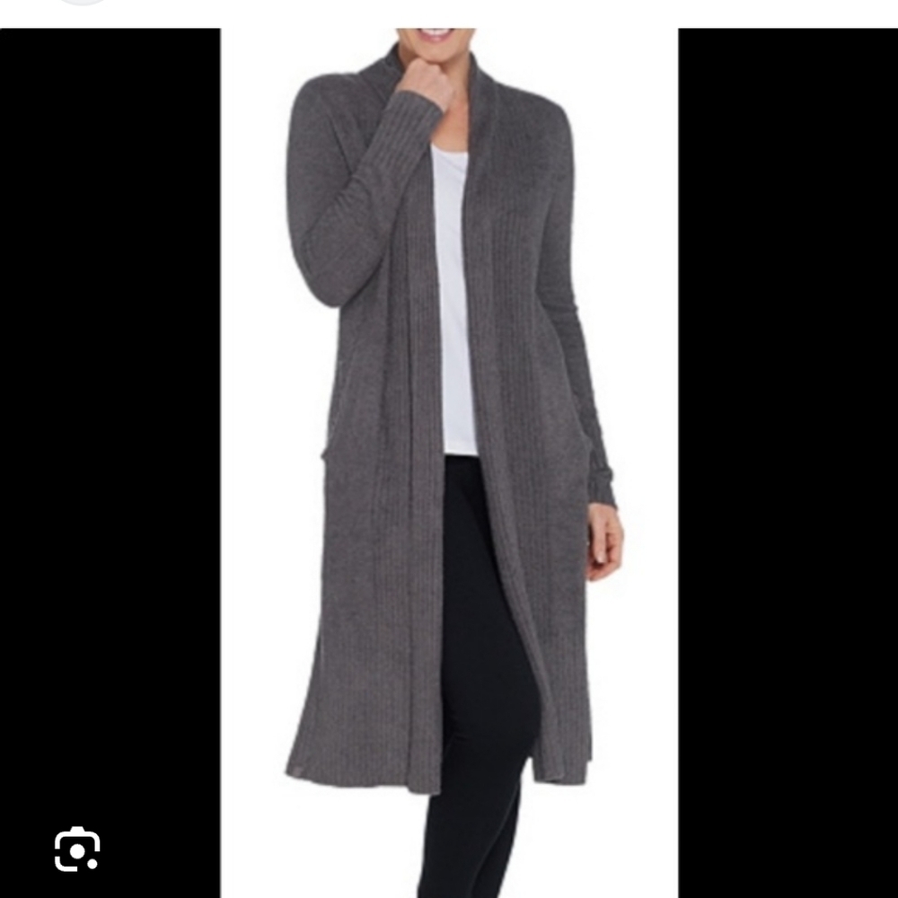 Barefoot Dreams CozyChic Lite Catalina Long line plush Cardigan XS